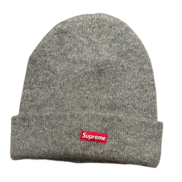 Supreme | Accessories | Grey Supreme Mohair Beanie | Poshmark